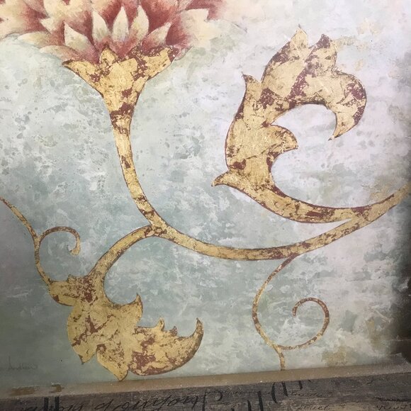 Regina Andrew Floral Still Life Print w/ Wooden Frame & Glass Front - Picture 4 of 6